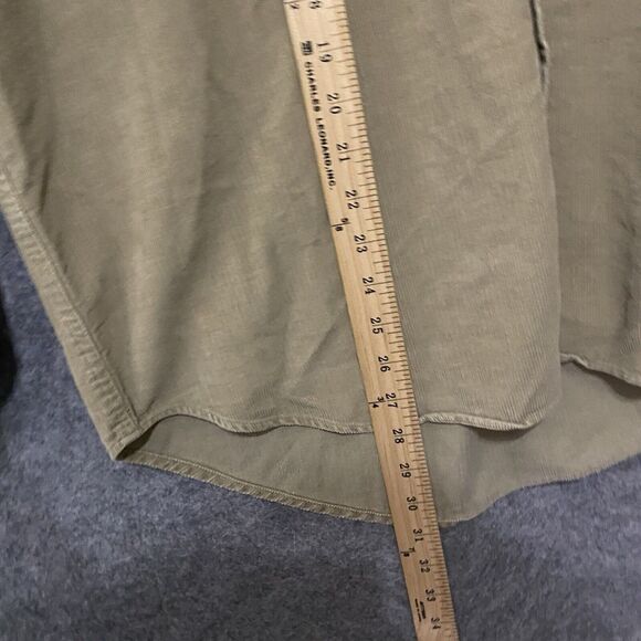 Pendleton Corduroy Button Up Shirt Mens Sz L Brown Elbow Pads Pocket - Picture 6 of 7